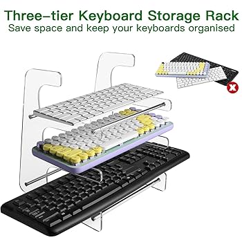 Amazon.co.jp: キーボードディスプレイスタンド、3段ゲーミング