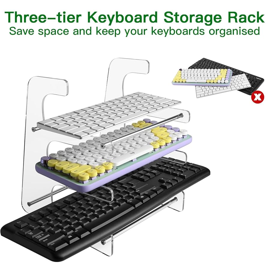 Amazon.co.jp: キーボードディスプレイスタンド、3段ゲーミング
