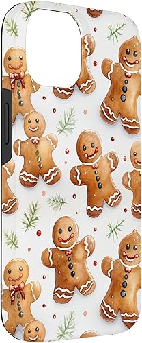 Miniatura 6 de iPhone 13 Pro Max Christmas Gingerbread Man Patrón Para Niñas Lindo Estuche De Navidad Para Hornear