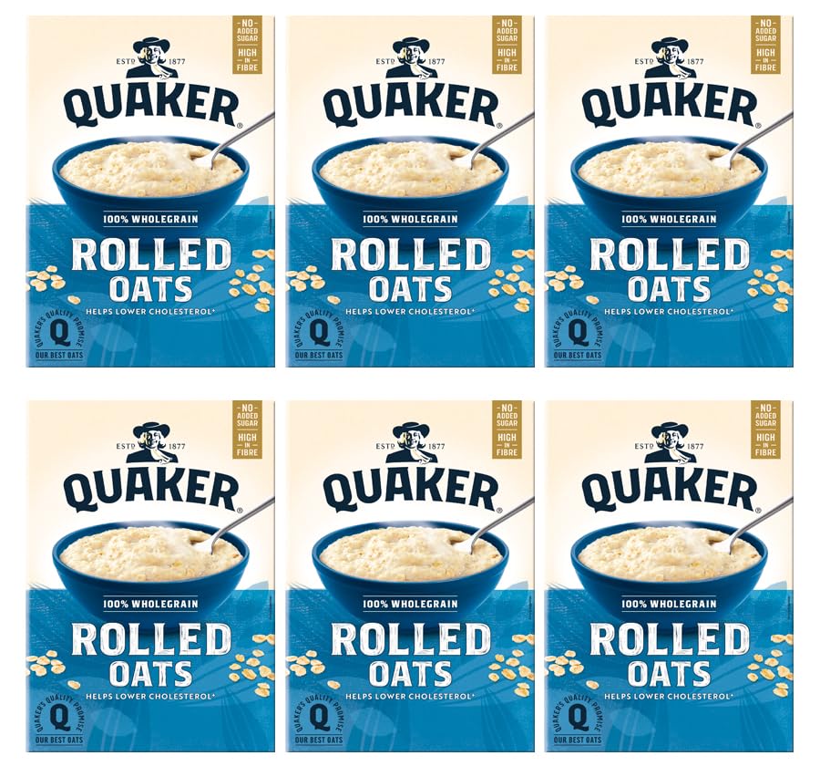 Quaker Rolled Oat Copos de avena 6x 1kg - importado de Shestore24