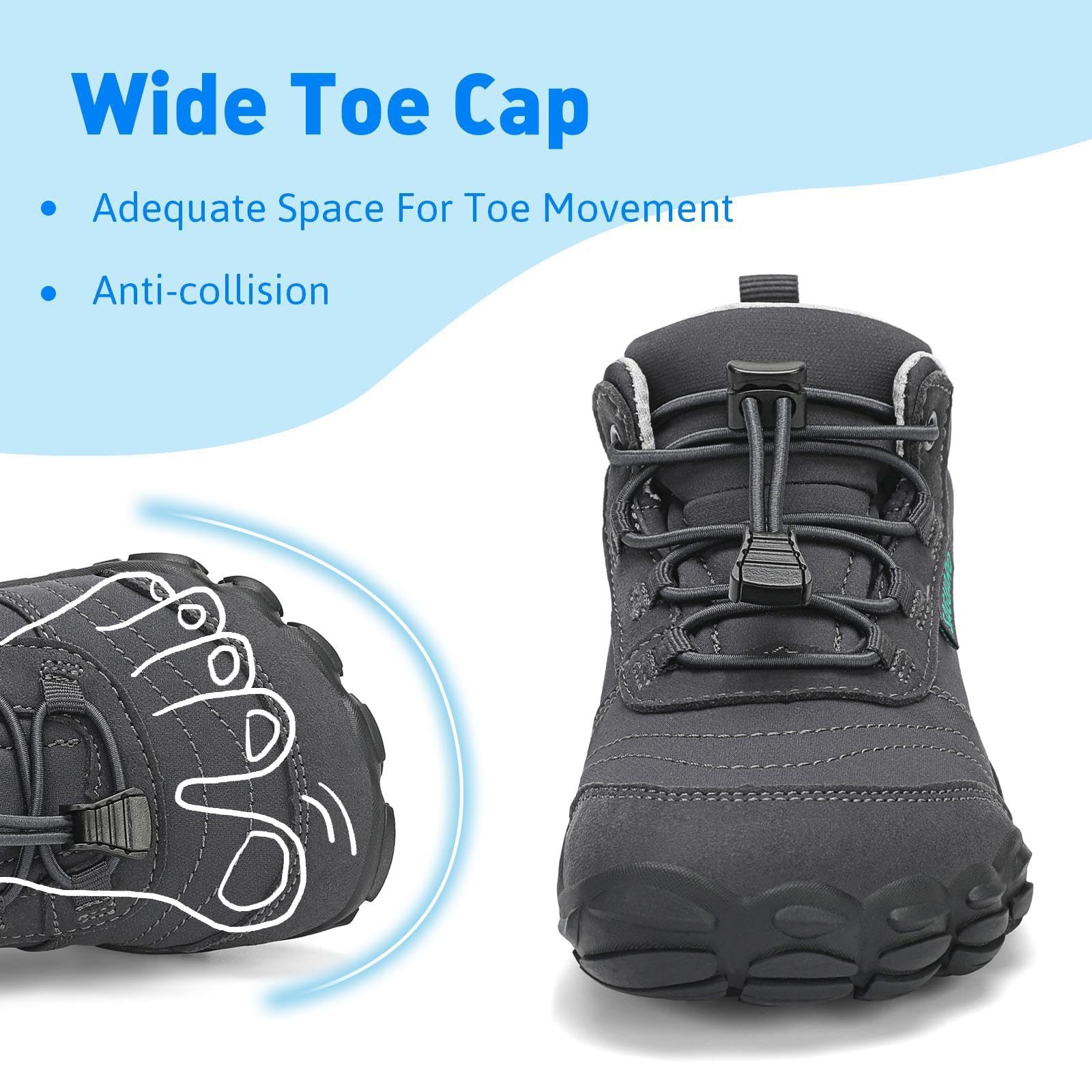 SAGUARO Bambini Scarpe a Piedi Nudi Scarpe da Trail Running Barefoot Minimaliste Sneakers Leggere Respirabile Gr.26-36