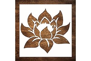 Huge Stencils - Premium Lotus Design (12" x 12")