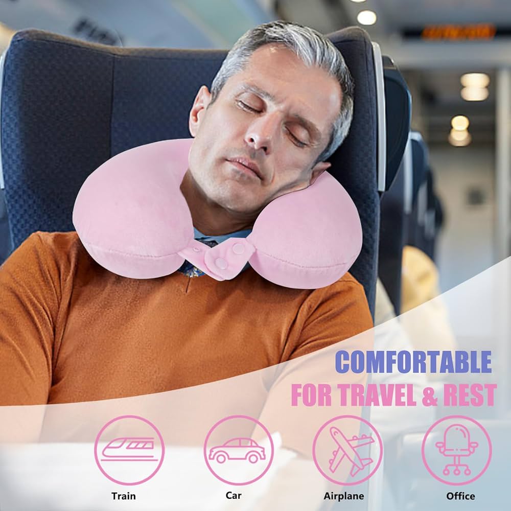 Amazon.com: SAIREIDER Travel Neck Pillow 100% Pure Memory