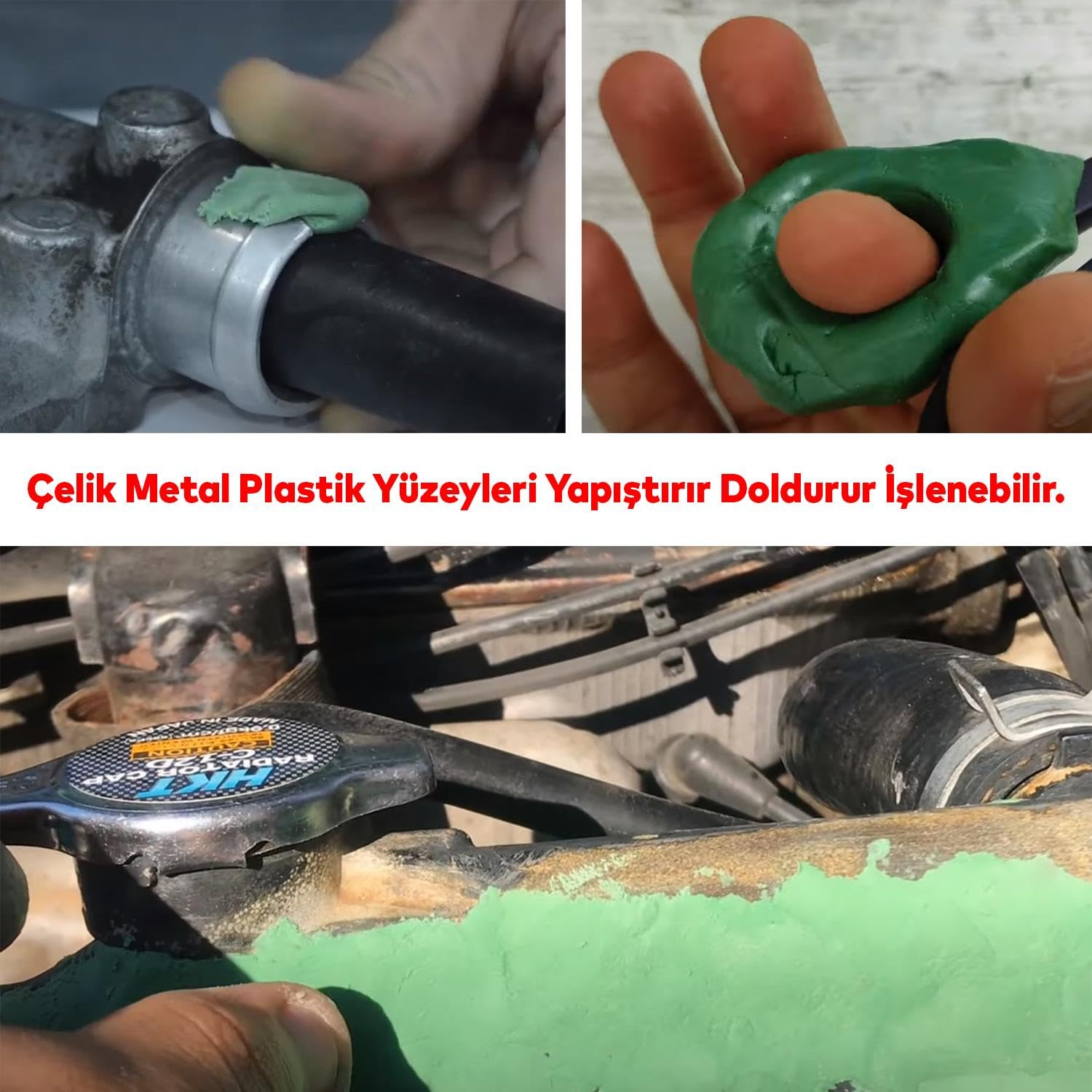 Badem10 Metal Plastik Seramik Çelik 404 Yapıştırıcı Doldurur İşlenir Boyanabilir Güçlü Yapıştırıcı Hamur