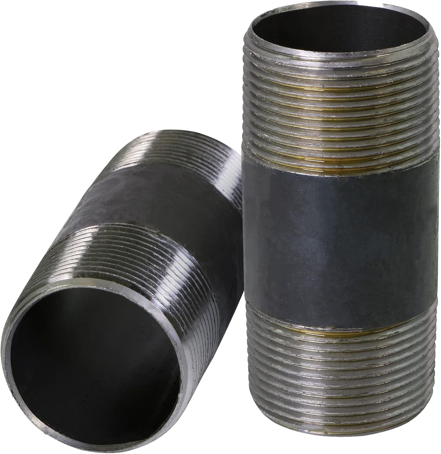 OQCM1240-2 NPBL1240-2 Steel Nipple Pipe, 1/2 x 4, Black