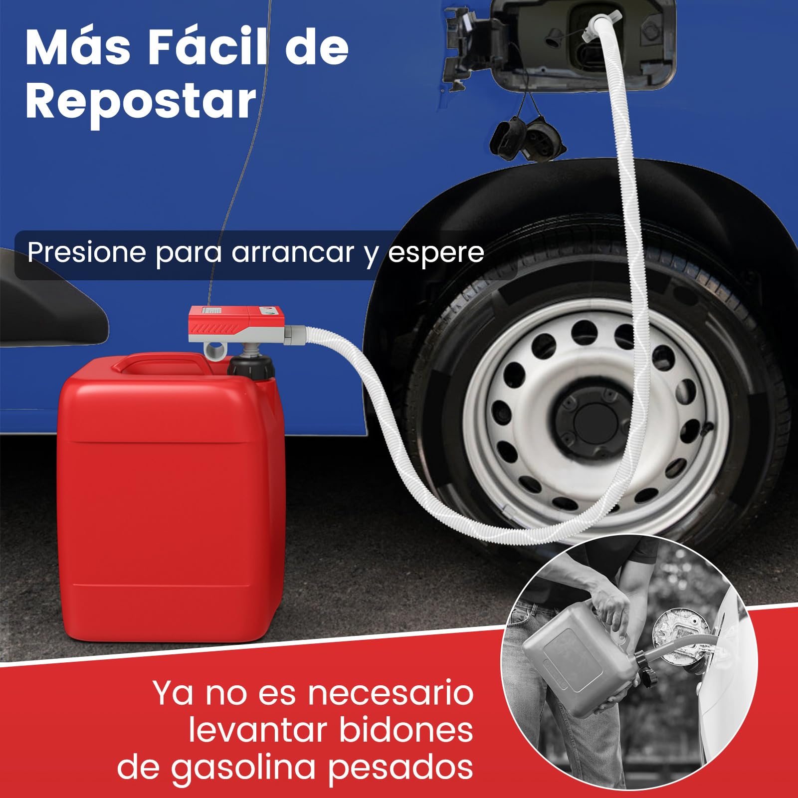 GOPLUS Bomba de Transferencia de Diésel con Apagado Automático