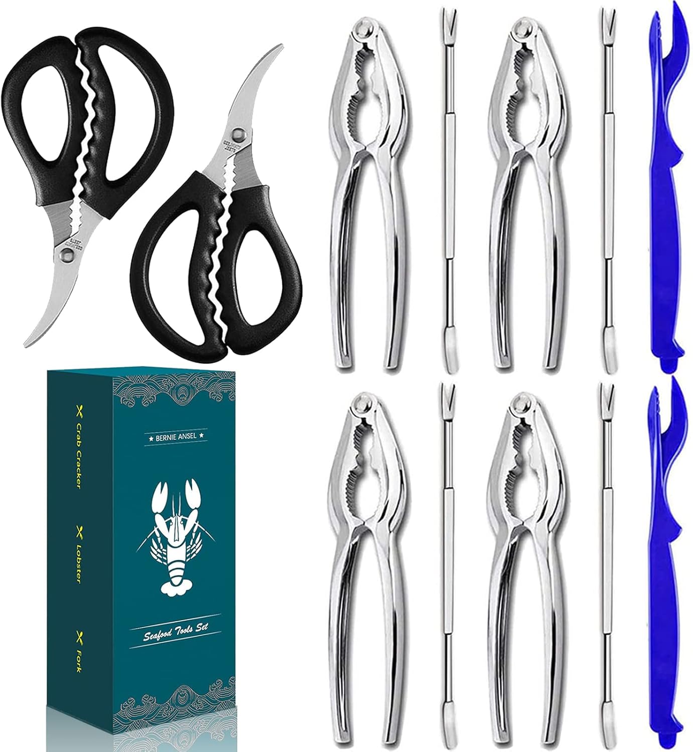 Seafood CrackersTools Nutcrackers Set, Crab Nut Lobster Crackers Tools