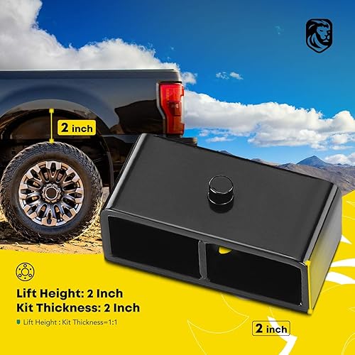 Miniatura 2 de YHTAUTO Kit de elevación de nivelación de suspensión de 2 pulgadas trasera compatible con Toyota Tacoma RWD4WD 1995-2023 solamente (6 orejetas),