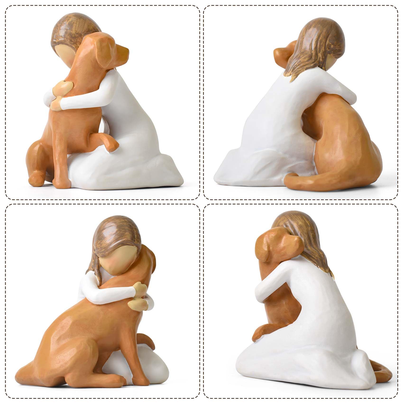 Lnrkai Pet Memorial Gifts for Loss of Dog Hand-Sculpted Resin Remembrance for a Dog's Passing, Sympathy Gifts for Pet Lovers - Image 4