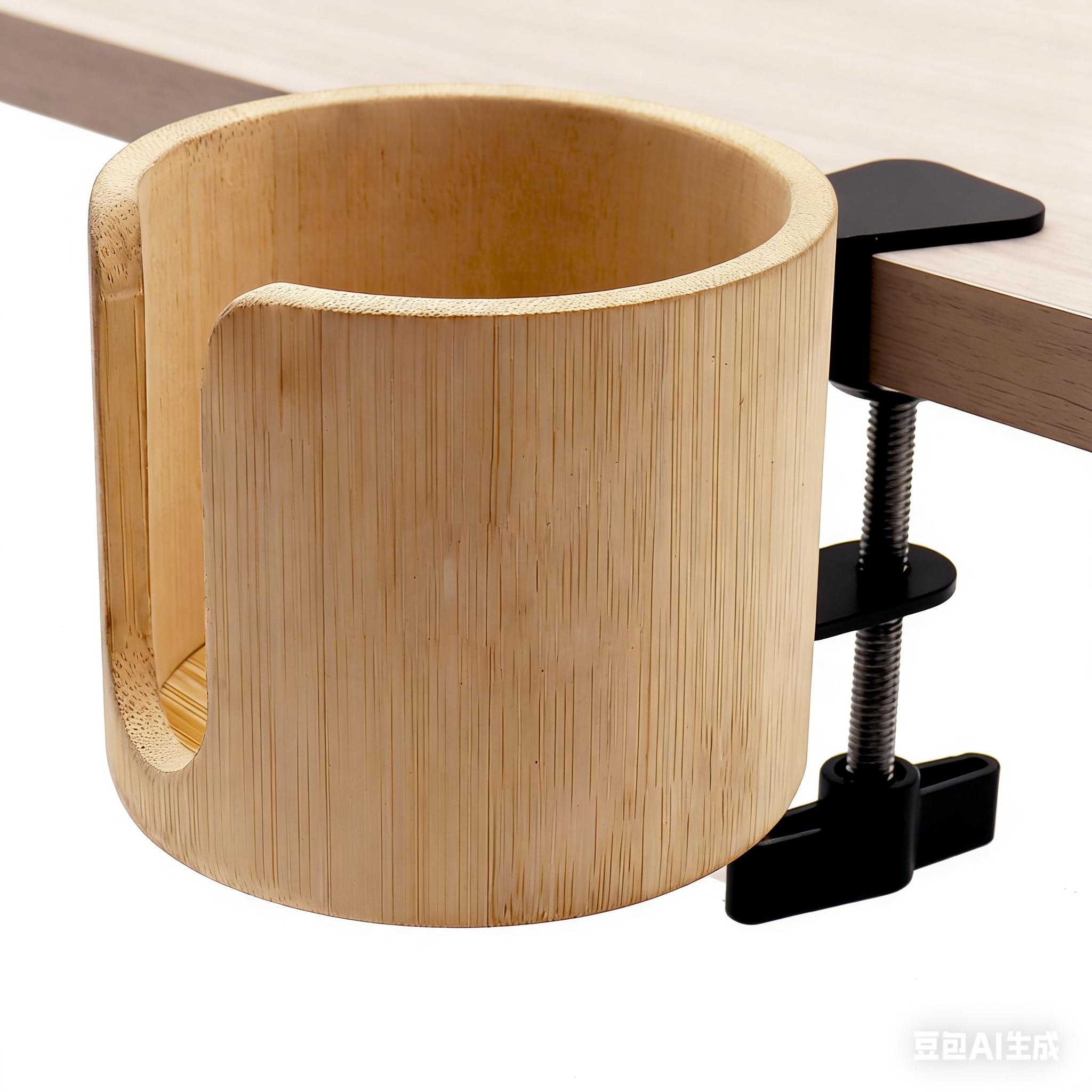 Desk Cup Holder Clamp, Anti-Spill Table Edge Cup Holder Clip for Office Home & PC Gaming Desk Accessories(1 Pack)