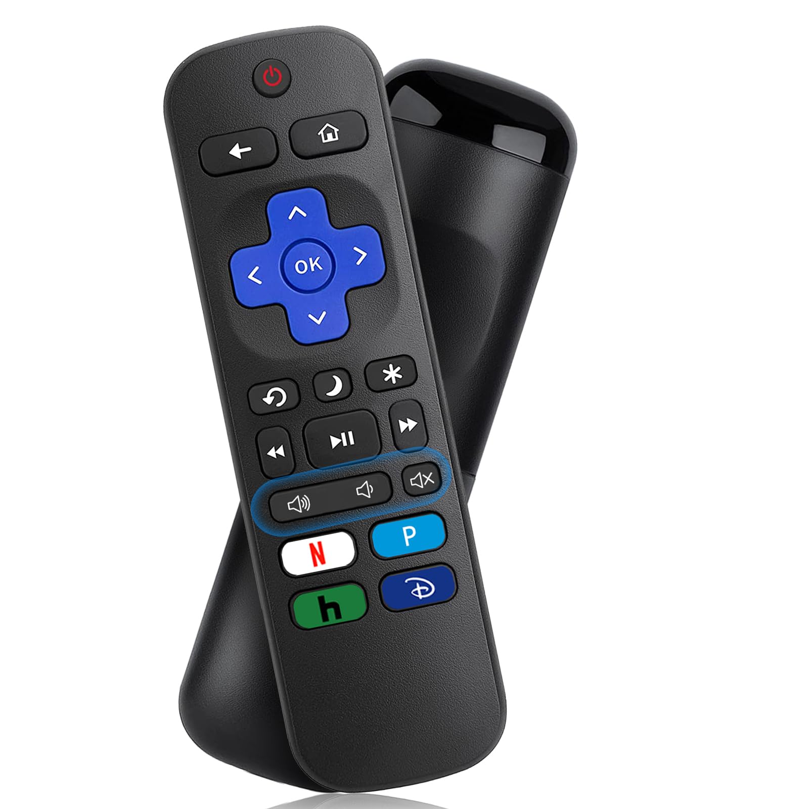 Replacement Remote Control for TCL/Hisense/Onn/RCA/Sharp Roku TV With Netflix/Disney+/Hulu/YouTube Buttons - Not for Roku Stick, Box or Player