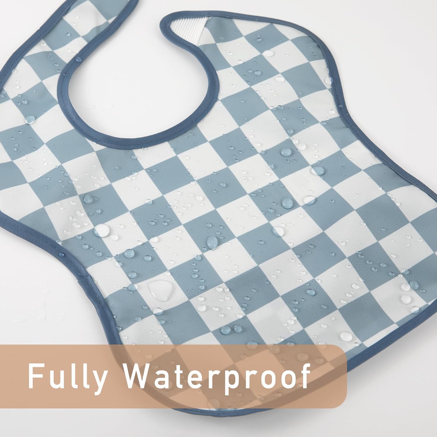 3-Pack Waterproof Baby Bibs for Eating - Mess Proof Lightweight Toddler Feeding Bibs with Large Food Catcher - Image 7