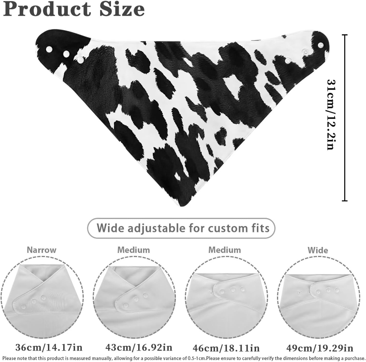 Adult Drool Bandana Bibs Soft Absorbent Drooling Snap Bibs Saliva Towel Triangle Bib for Men Women Teens Elderly