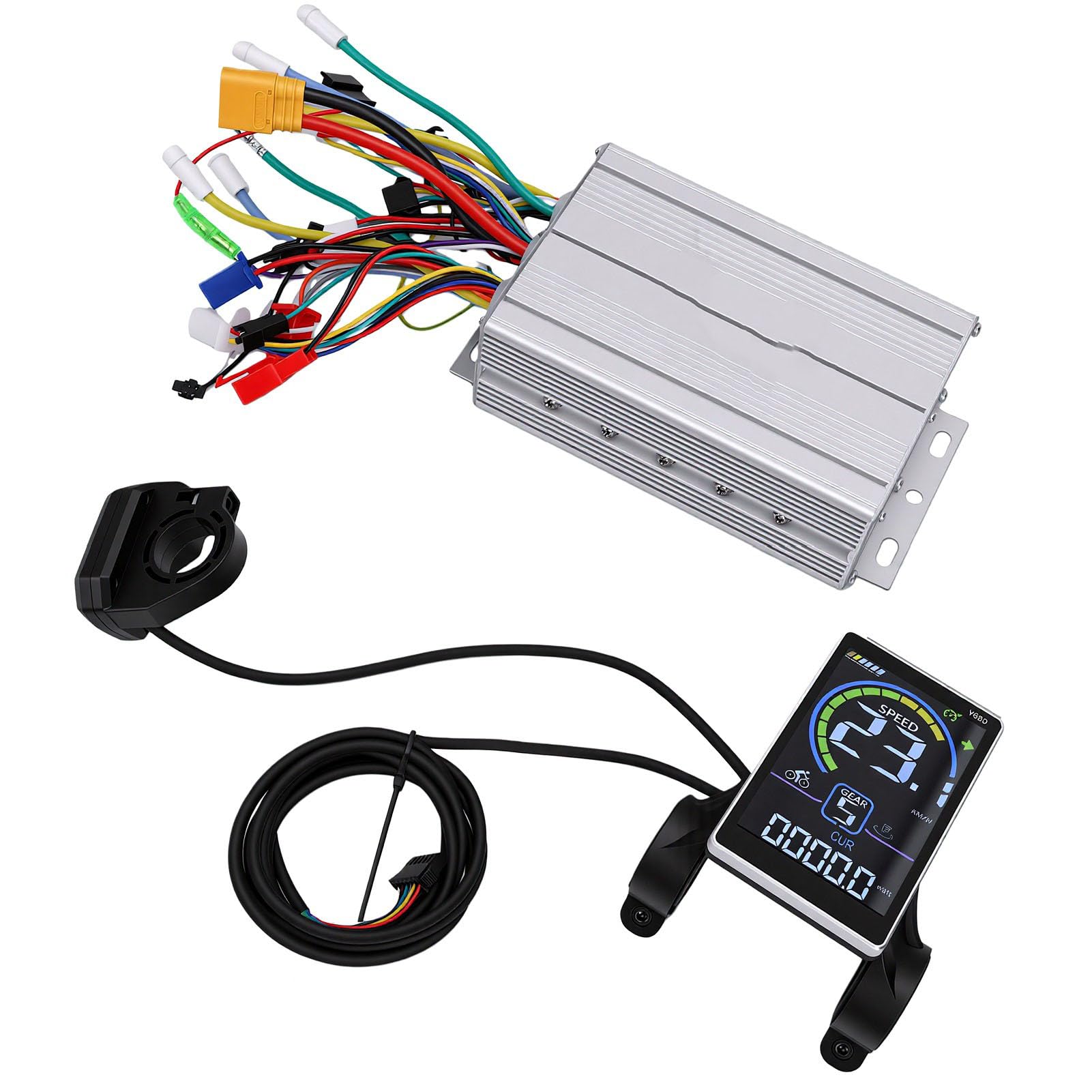 Generic Zestaw Kontrolera Hulajnogi Elektrycznej z Wyświetlaczem LCD Wodoodporne, Inteligentne Funkcje do Codziennych DojazdóW do Pracy 1000 W