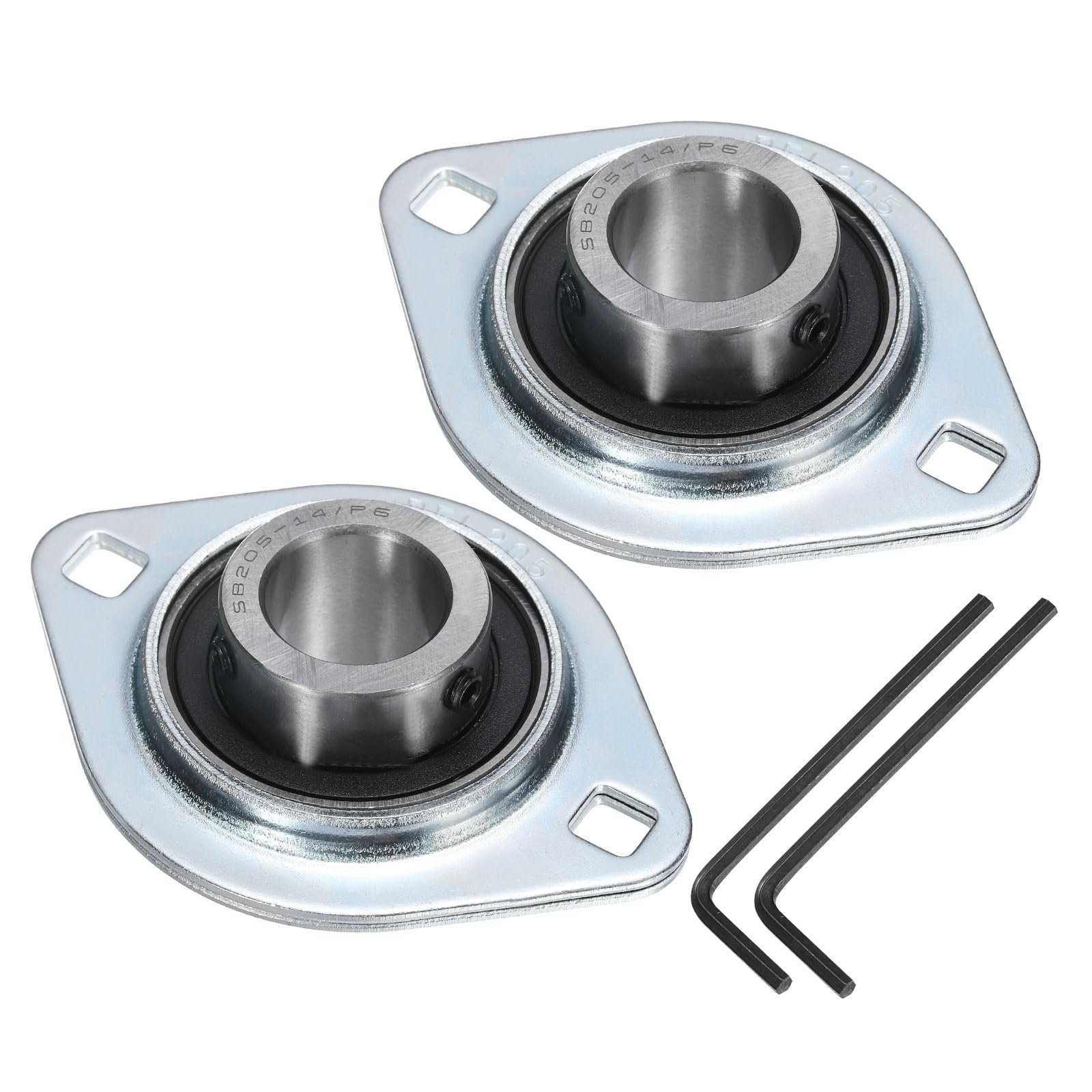 Roulement à billes SBPFL205-14 uxcell avec boîtier à bride 22,2 mm - 6