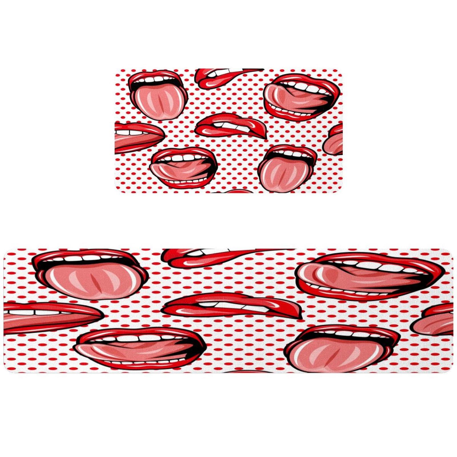 Alfombrillas de cocina lavables VAPOKF alfombra de cocina absorbente antideslizante pack 2