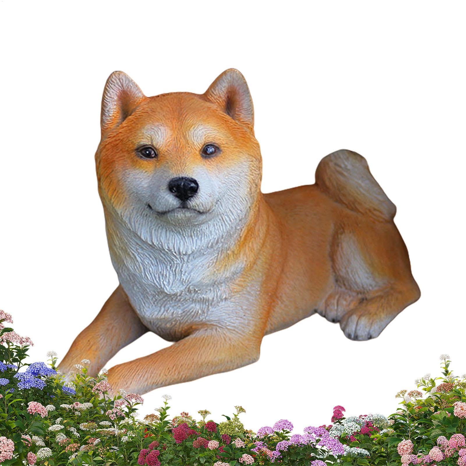 Generisch Statuette di cane in miniatura, scultura di animali ornamentali