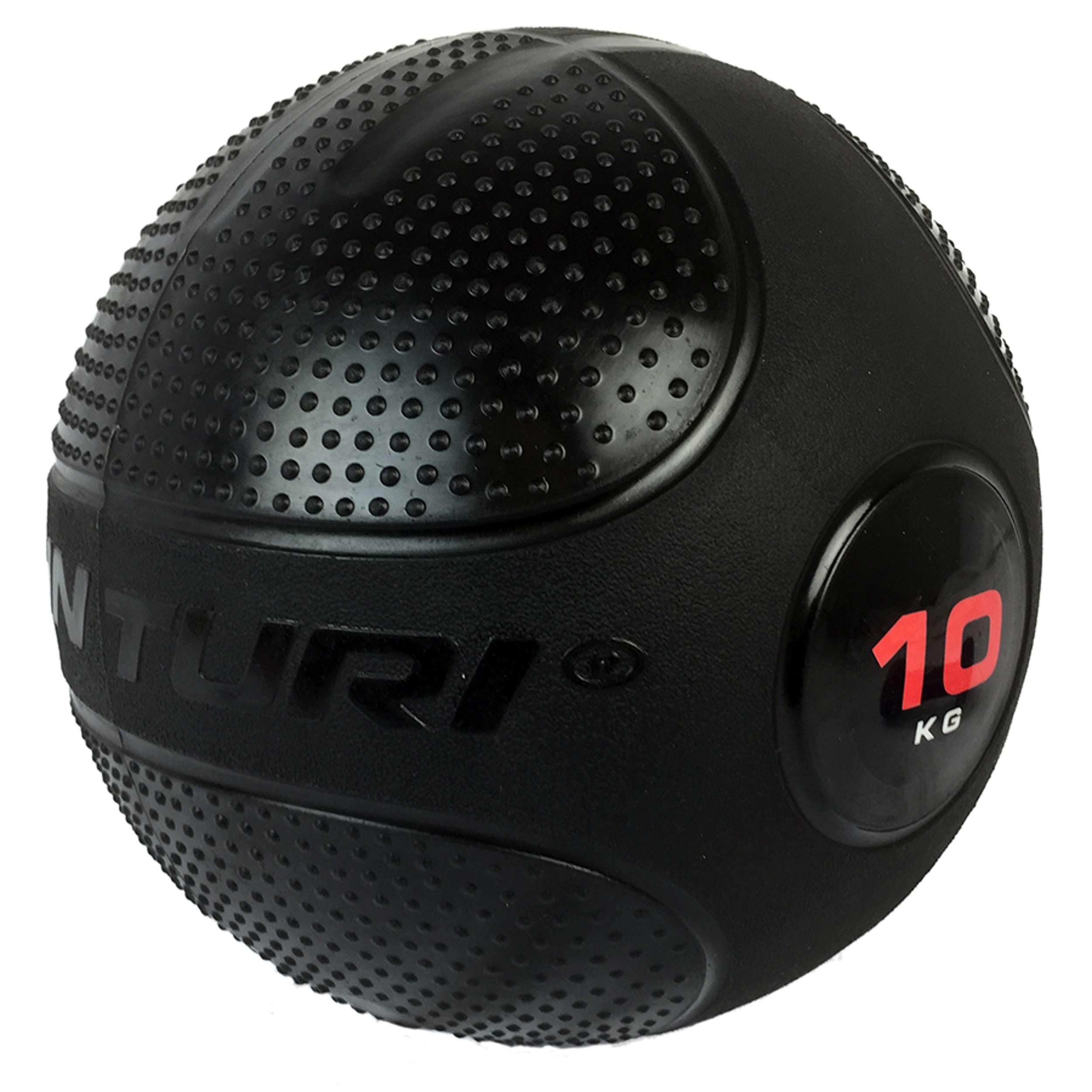 Tunturi 14TUSCF024 Palla Medica - Slam Ball - Nera - 10 kg, Unisex – Adulto, Black, 10 kg