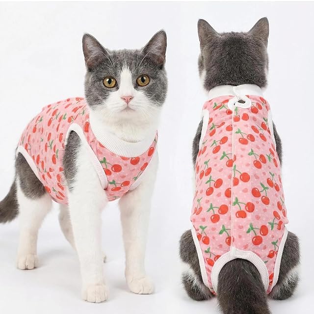 Foto 5 de 7 de UJBVCX 2PCS Traje de Recuperación para Perros, Protector de Heridas Abdominales