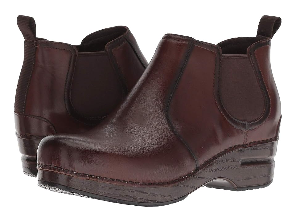 

Dansko Frankie (Brown Burnished Full Grain) Women's Shoes