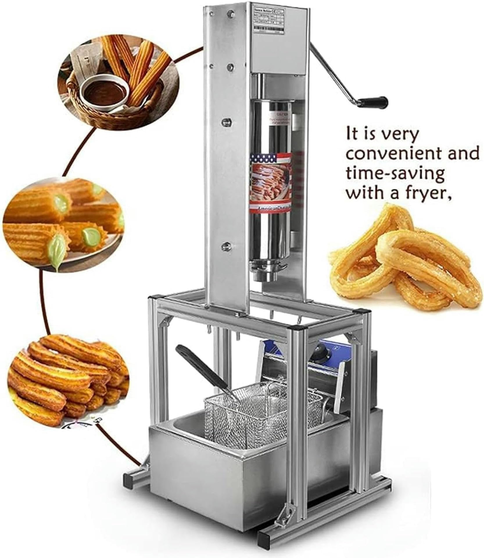 Amazon｜5L ドーナツチュロスマシンメーカー + 揚げ生地スティック型 5