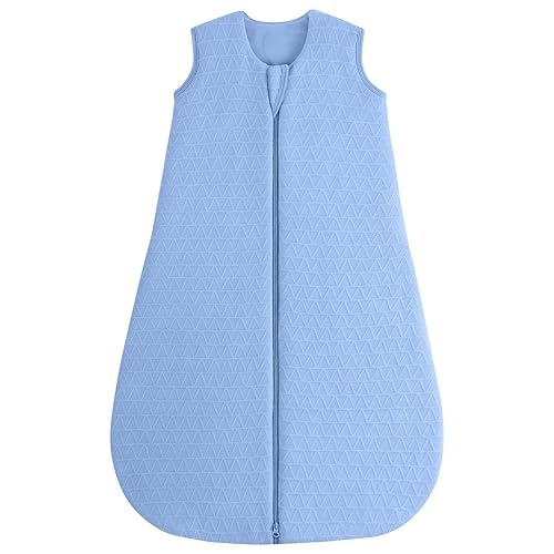 Yoofoss Saco de dormir para bebé de 0 a 6 meses, 2.0 TOG manta para bebé con cremallera de 2 vías, 100% tela de algodón, saco de dormir para recién