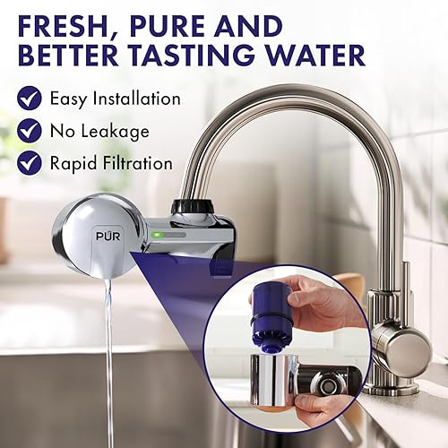 Miniatura 4 de Filtro de agua para grifo, paquete de 2 unidades de soporte para grifo de filtro de agua, repuesto de alto rendimiento de alta calidad para cocina y