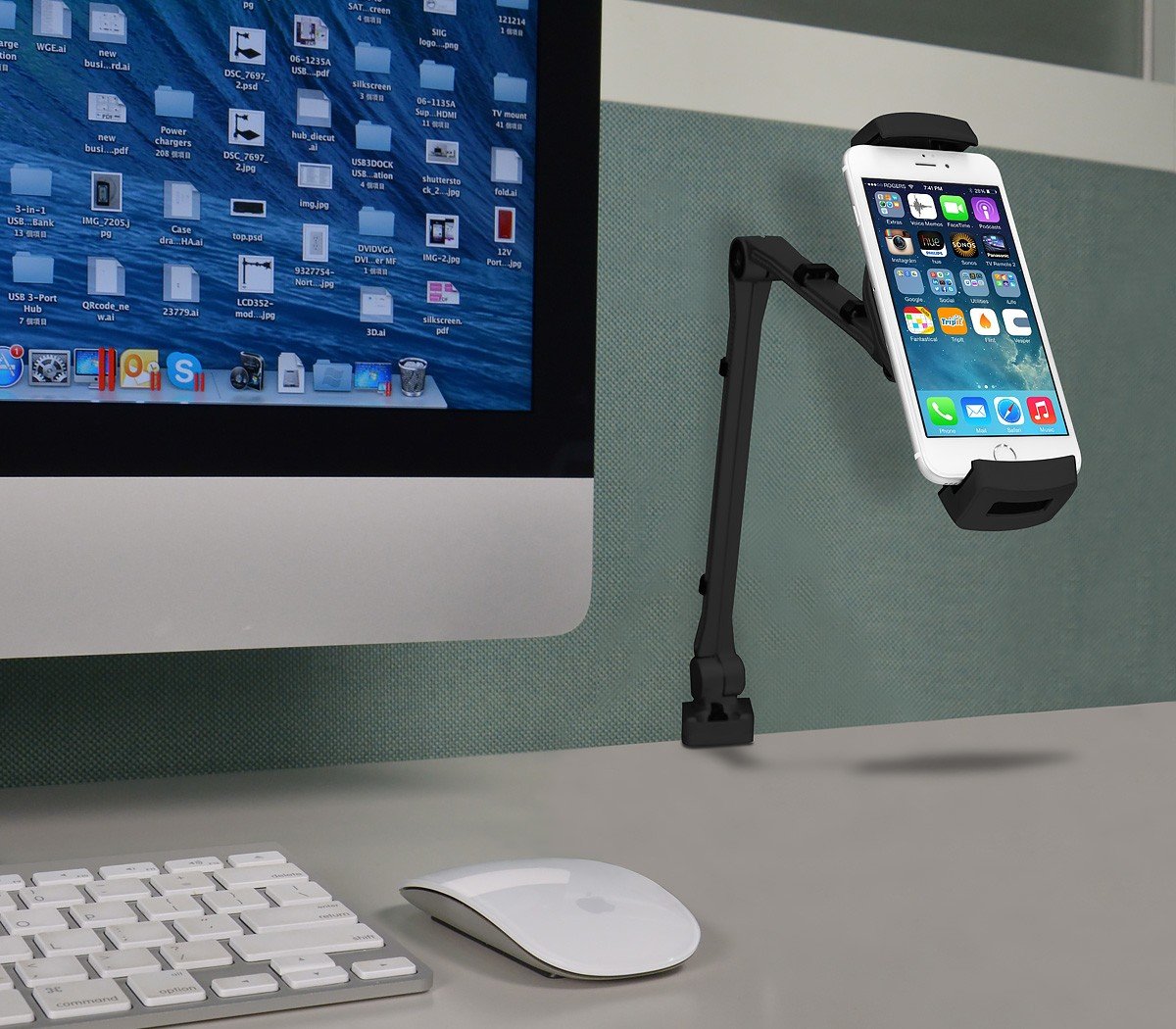 SIIG Accessory CE-MT1Y12-S1 - Soporte universal para tableta (movimiento completo, fácil de ajust), color negro