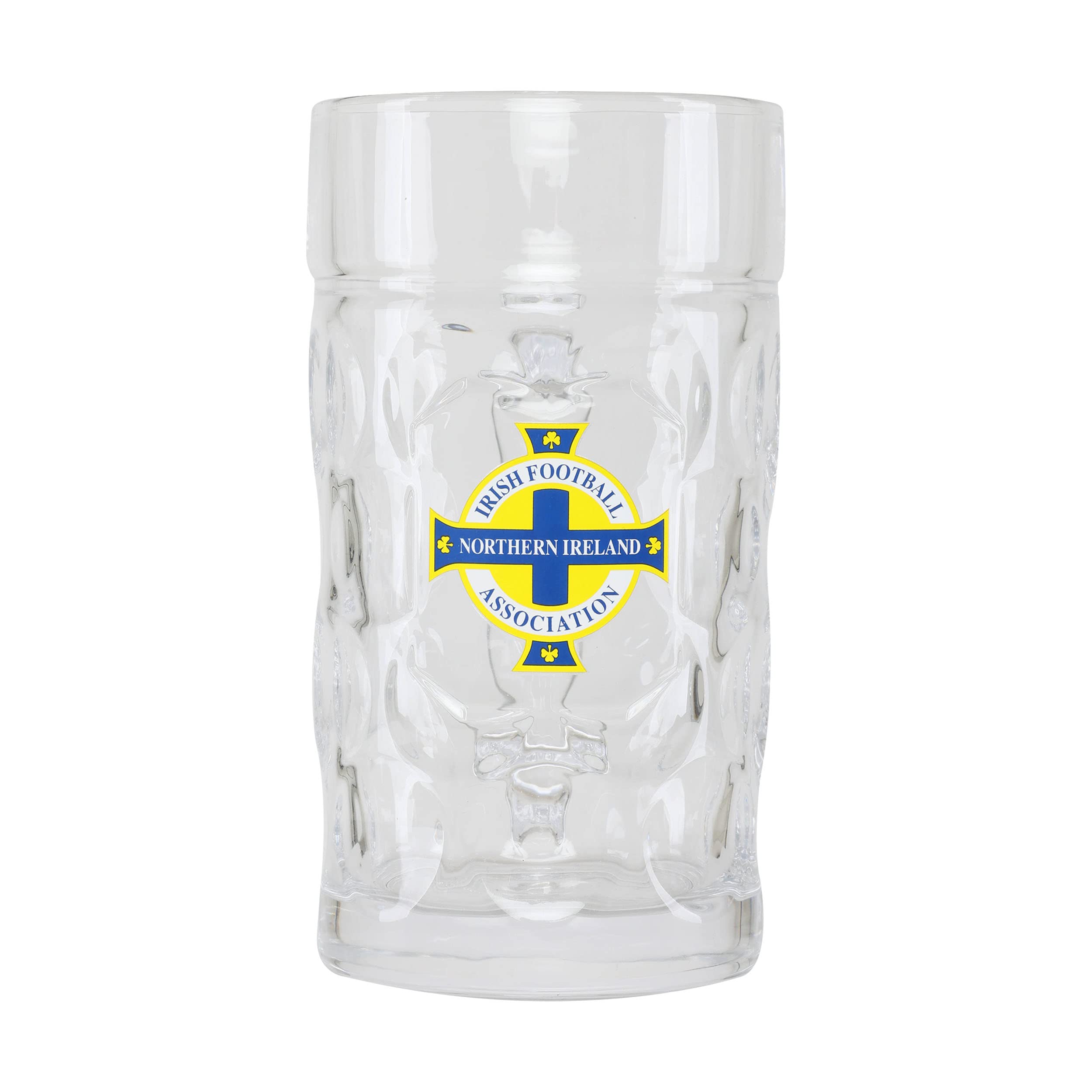 Foco Northern Ireland Official Football Dimple Stein Glass 1000Ml