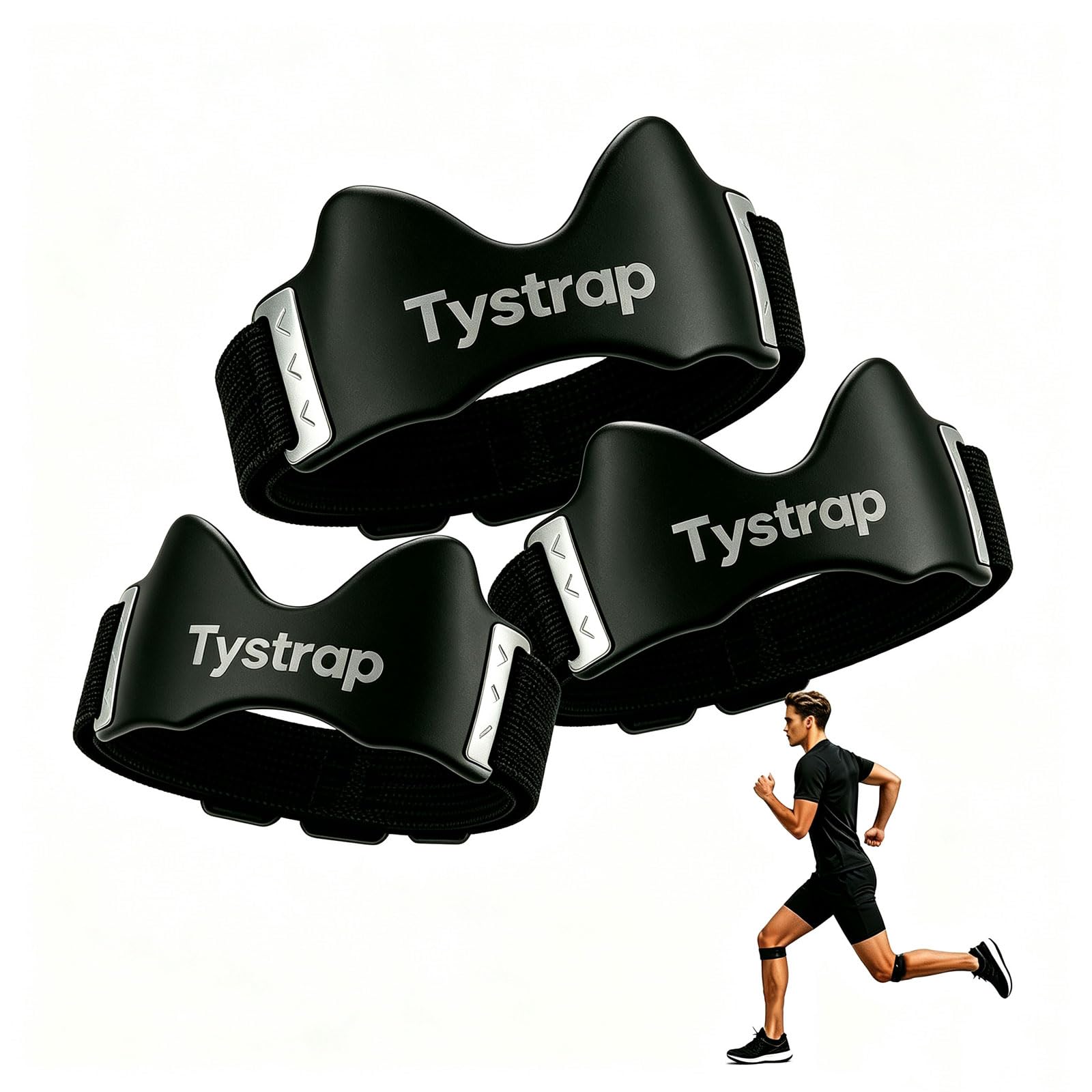 Tystrap Precisionknee Strap, Tystrap for Knees, Adjustable Sports Knee Brace with Built-In 3d Air Bags; Suitable for Various Activities Such as Running, Jumping Rope, and Yoga，3pcs