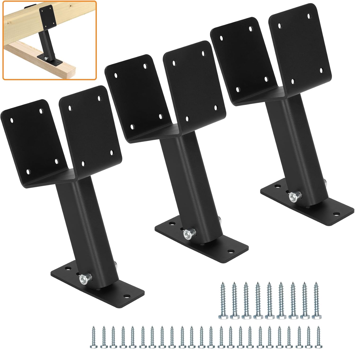 3PCS Roof Riser, Roof Riser Brackets for Patio Cover, 90