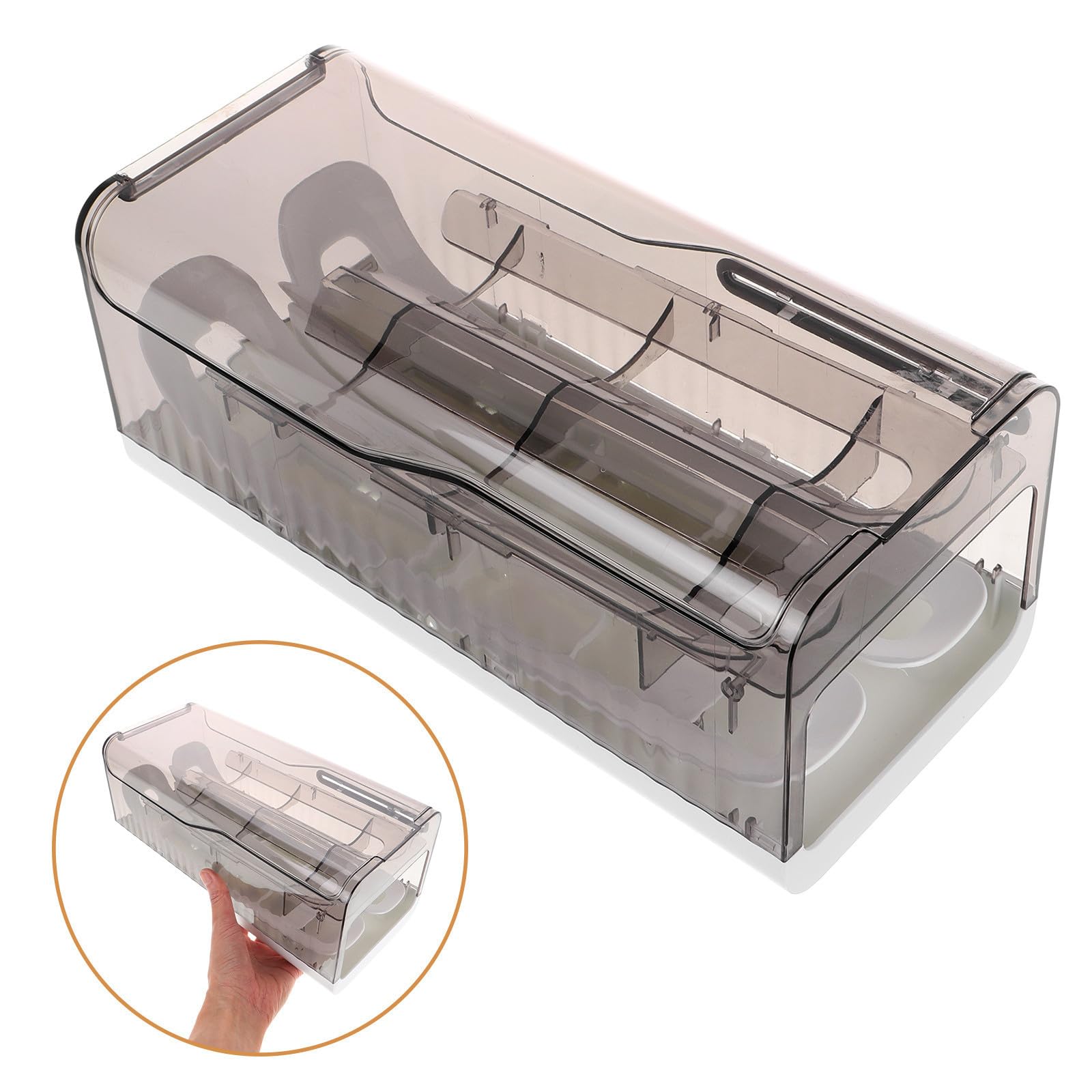 Organizador de Huevos para Refrigerador Material Pp, Diseño que Ahorra Espacio y Maximiza Almacenamiento Nevera