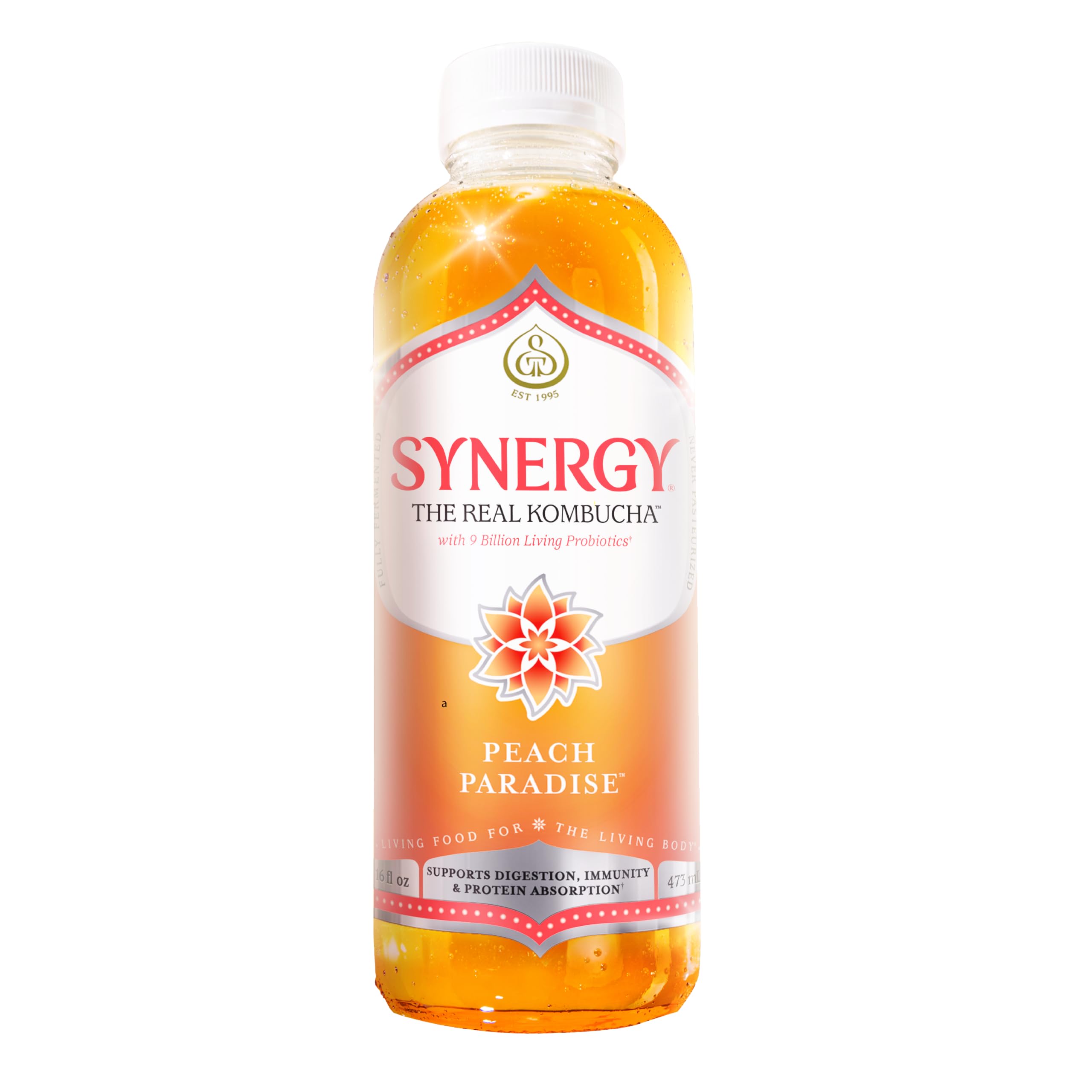 ダイエットサプリ FASHION BODY KOMBUCHA & DIETARY FIBER Amazon.com: SYNERGY The Real Kombucha - Peach Paradise - 16 fl oz