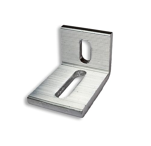 10 St. Alu Winkel Verbindungswinkel 90° Kreuzverbund Aluschiene PV Solar