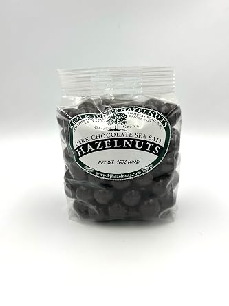 Dark Chocolate Sea Salt Hazelnuts -16oz
