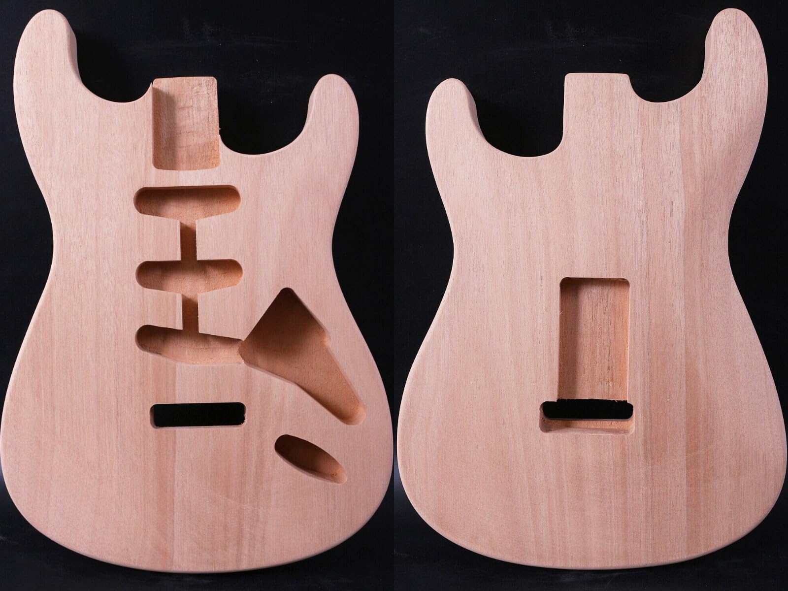 Amazon.co.jp: WUQIMUSC 未完成ギターボディ DIY ホールピース 