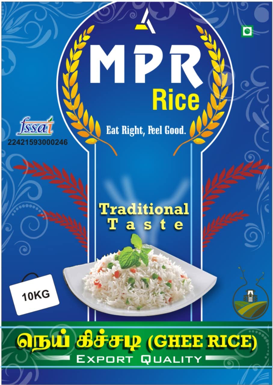 EPICEATS DELICIOUS EVERYTHING Mpr|Nei Kichadi Rice|Ghee Rice Chawal|Boiled Ghee Rice|Nei Kichadi Rice|Ghee Rice Chawal Pack Of 10Kg|No 1 Quality Brand|Pack Of 10 Kg Ghee Rice|Pack Of 10 Kg Chawal