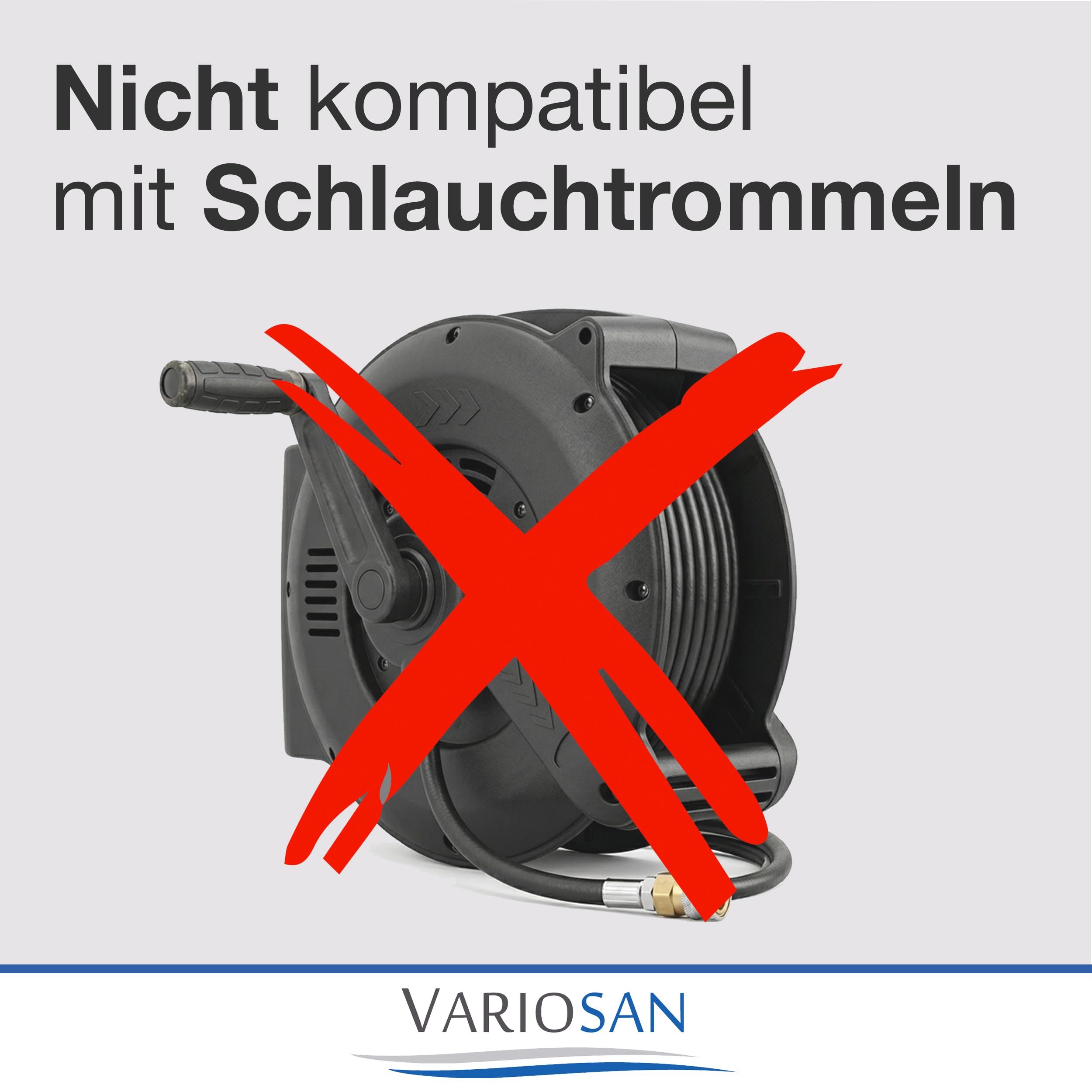 VARIOSAN Hochdruckschlauch für Hochdruckreiniger 16621, 9 m, Quick Connect, schwarz, 200 bar, passend u.a. zu Kärcher K2 K3 K4 K5 K6 K7 und 2.641-721.0