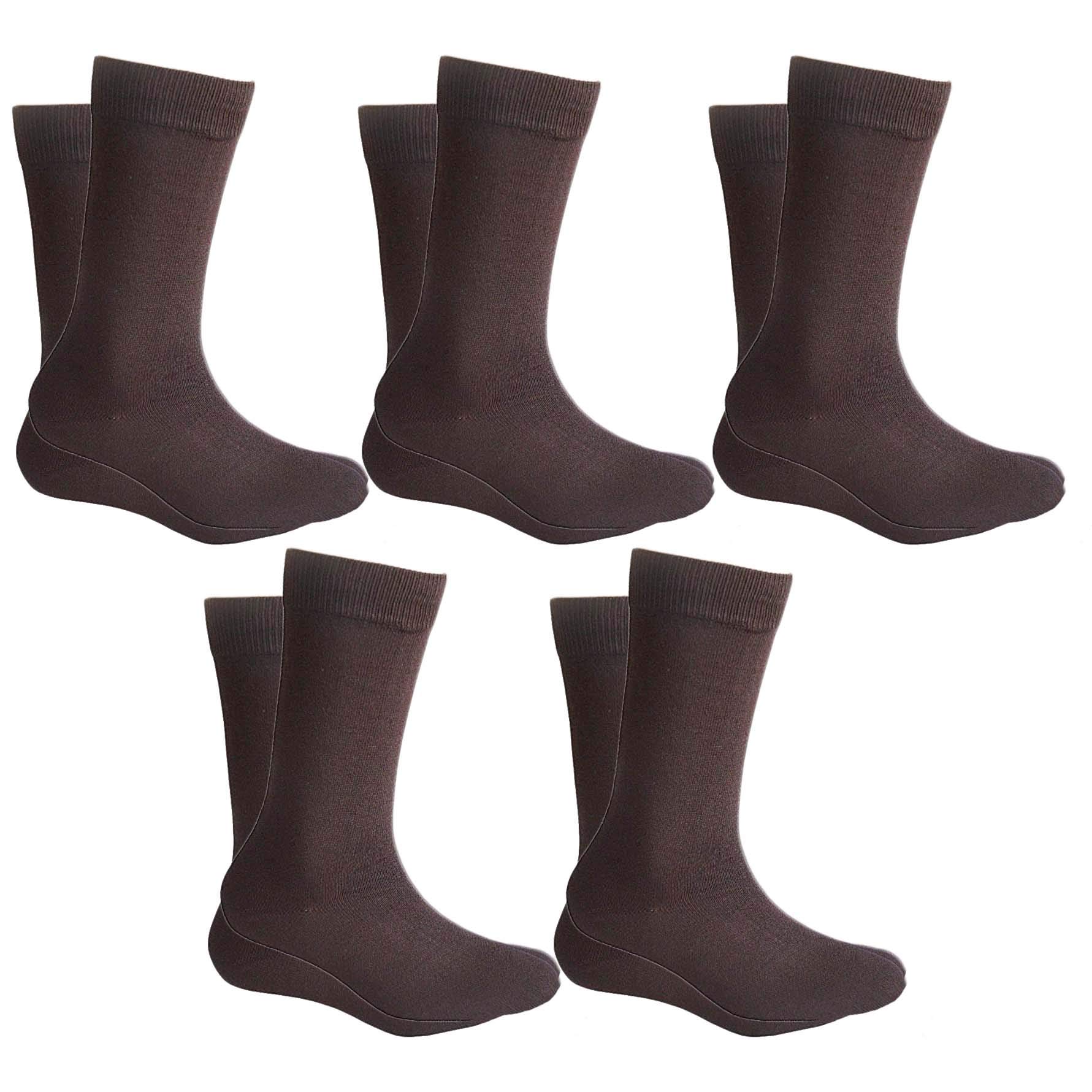 Organic Cotton and Bamboo Men's Formal Socks Pack of 5-image-6