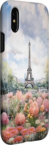 Miniatura 9 de Funda de acuarela para iPhone 11 París Francia Torre Eiffel Flores por todas partes