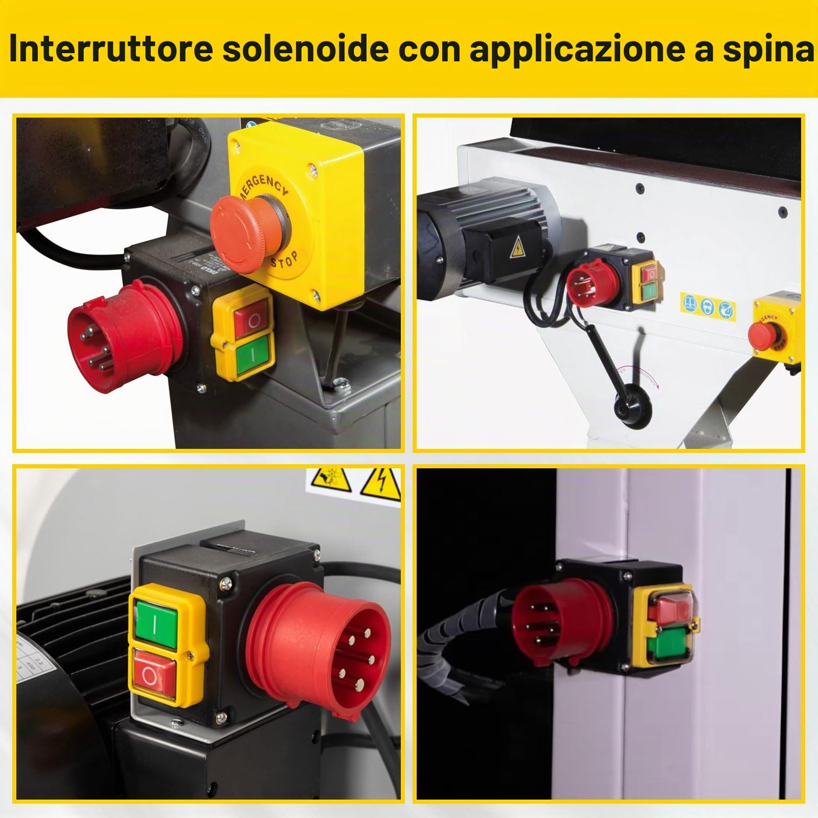 Interruttore a Macchina 400V Binghe 3 fasi 400V interruttore di emergenza, Interruttore di Sicurezza, Interruttore Elettromagnetico con spina CEE/impermeabile/commutatore di fase, Identico a KOA7