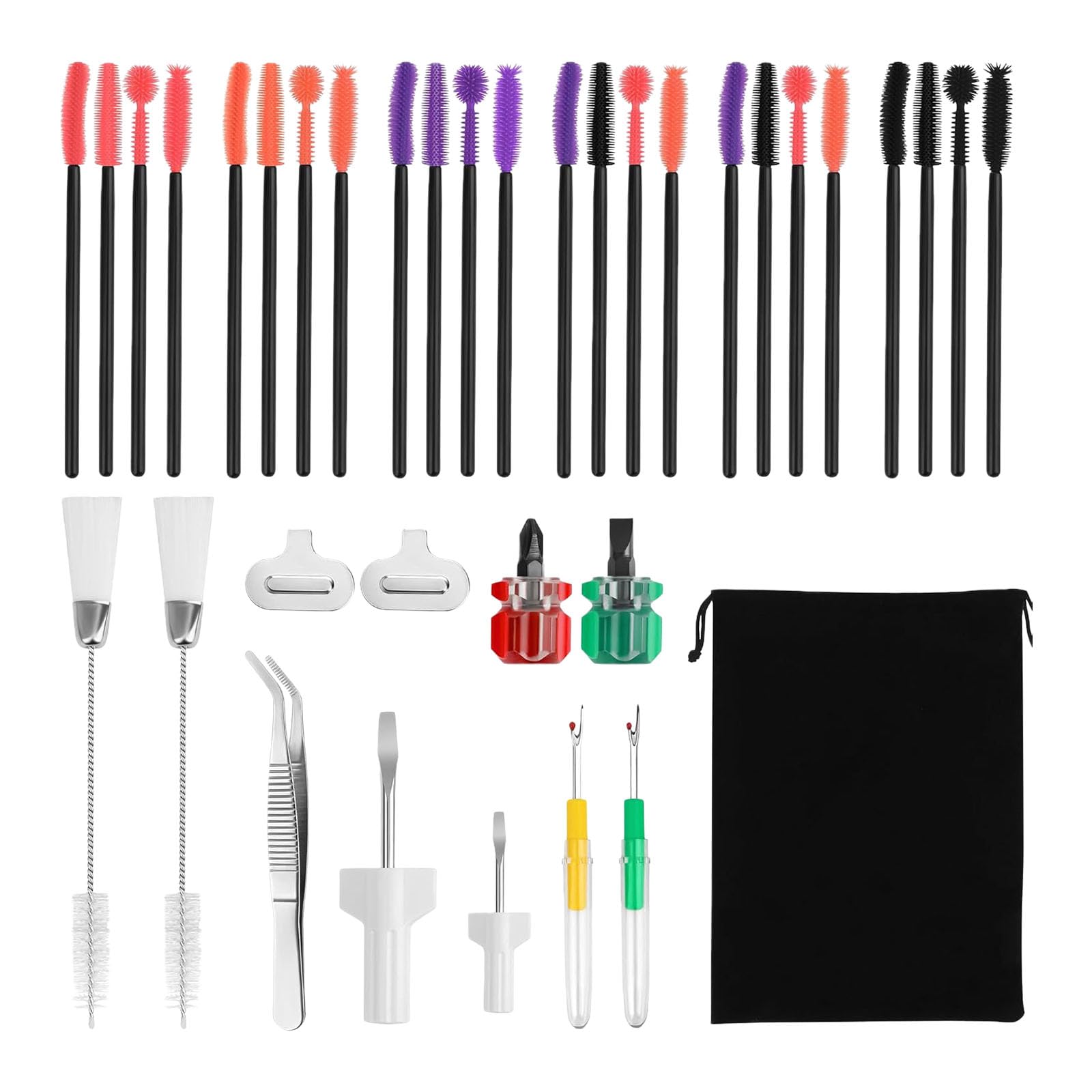 36 Pcs Sewing Machine Cleaning Set Complete with Stainless Steel Tools for Maintenance and Repair Sewing Machine Care Set