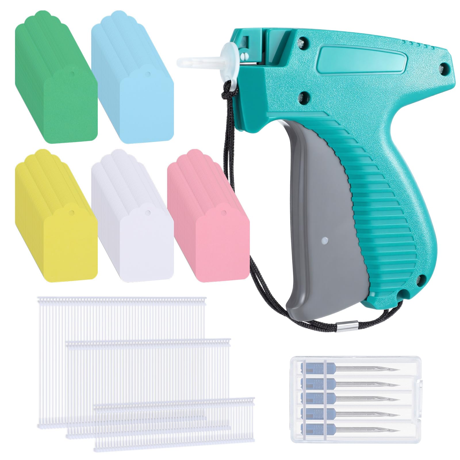 Honoson 2006 Pcs Clothing Price Tags Gun with Tags Set, Scalloped Colorful