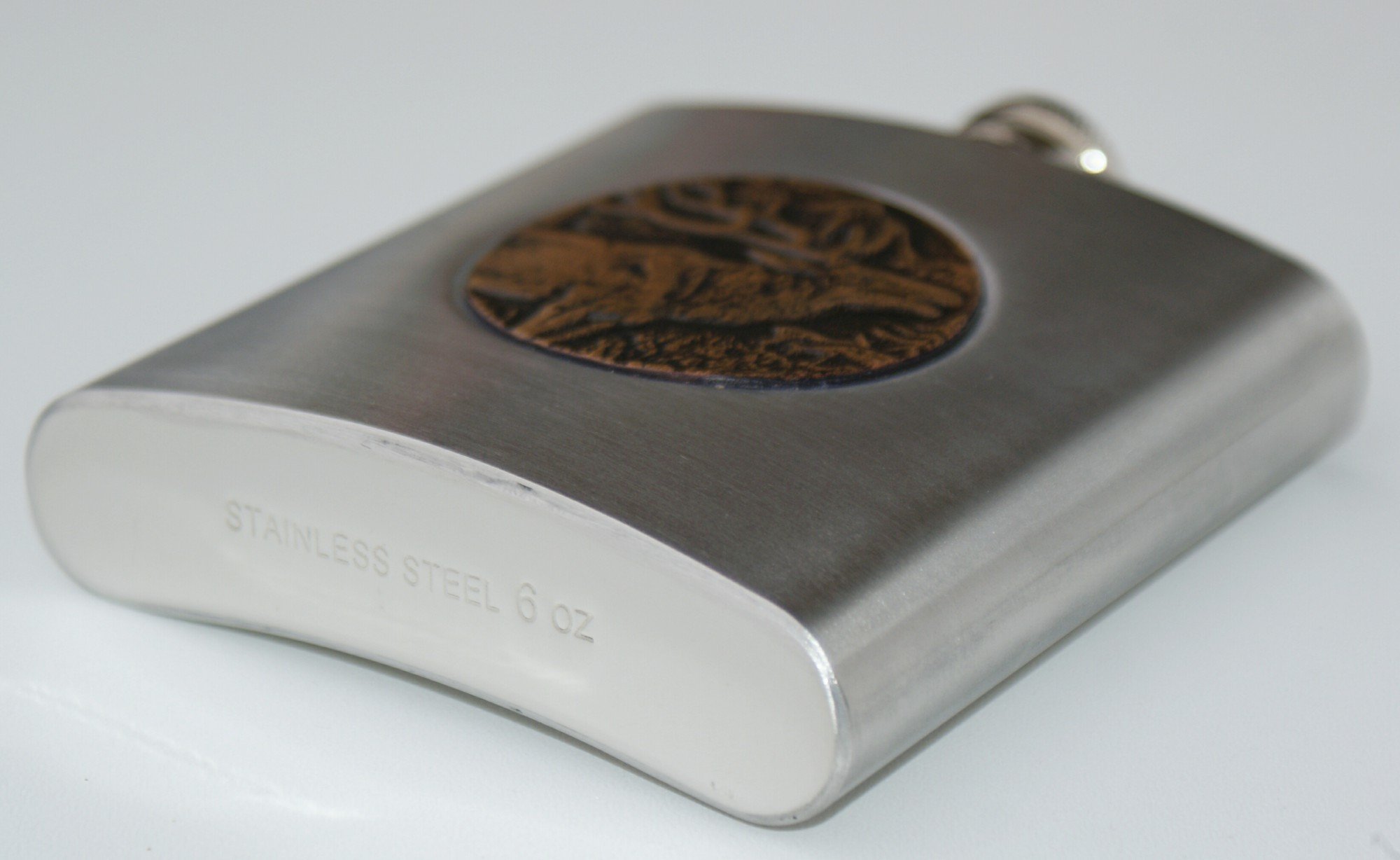 Accessorio Sella Cavallo Fiaschetta Sella In Pelle Con Custodia Acciaio Set Equitazione 803148 - Foto 3