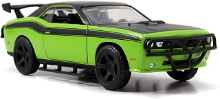 Jada 97140 Toys FF Dodge Challenger Diecast Vehicle, Green, 1:32 Scale, Green/Black