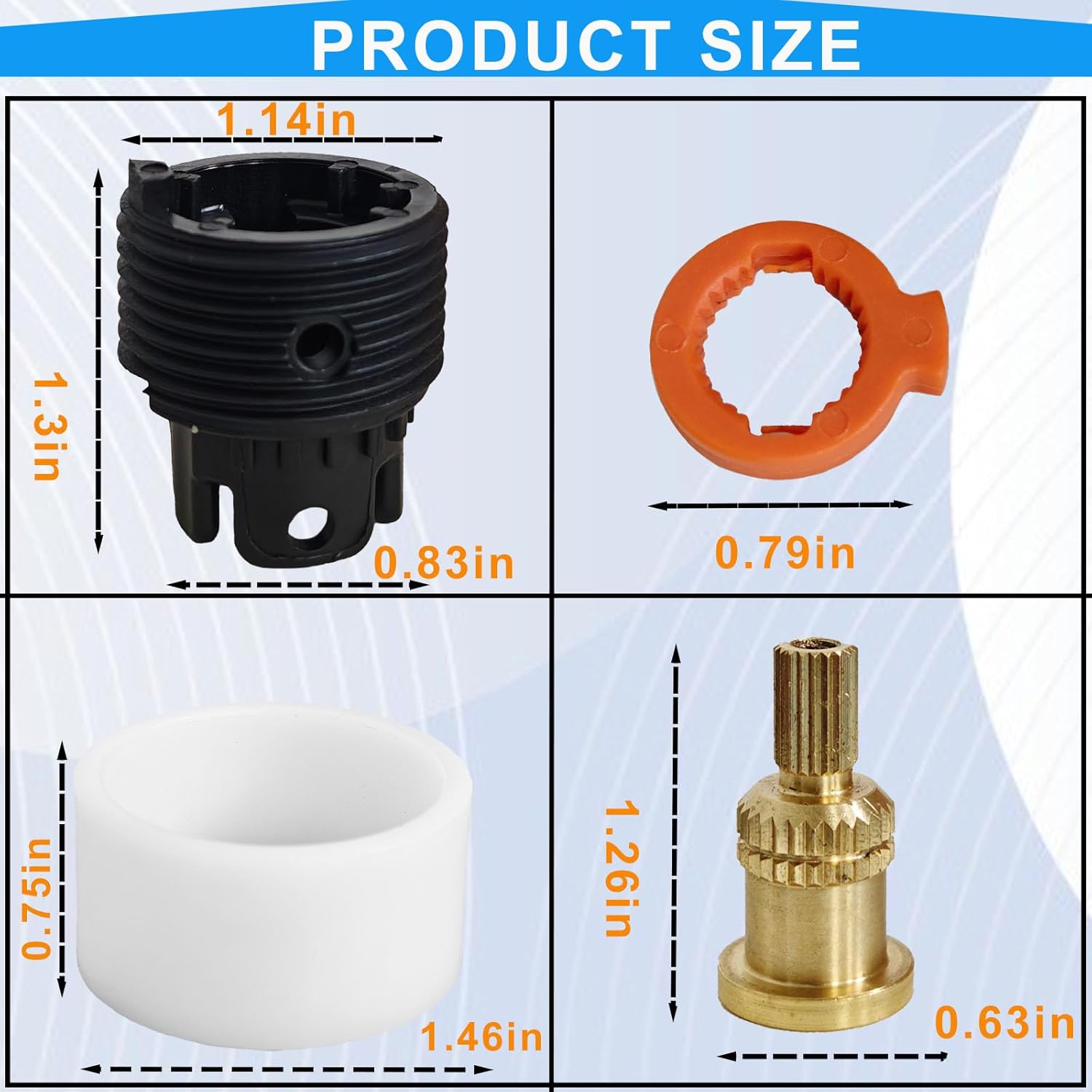 10350-NA Deep Rough Kit, 3/4" Depth Shower Valve Extension for Rite-Temp Systems, Compatible with Kohler K-8305, K-28305, GP800881 Pressure Balance Cartridges