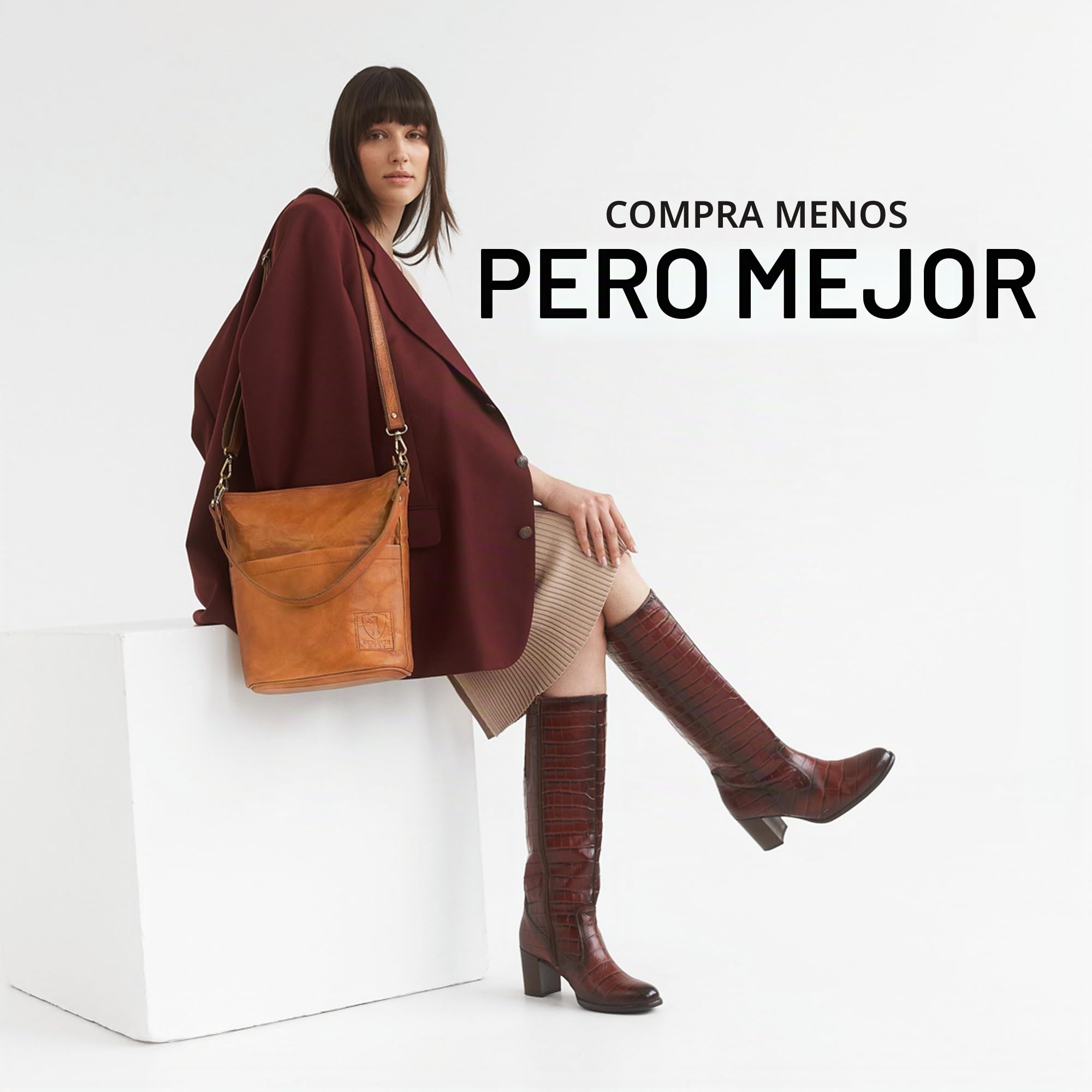Berliner Bags Sofia Bolso de Hombro de Piel Auténtica para Mujer con Dos Correas Ajustables y Estilo Bandolera, Diseño Elegante
