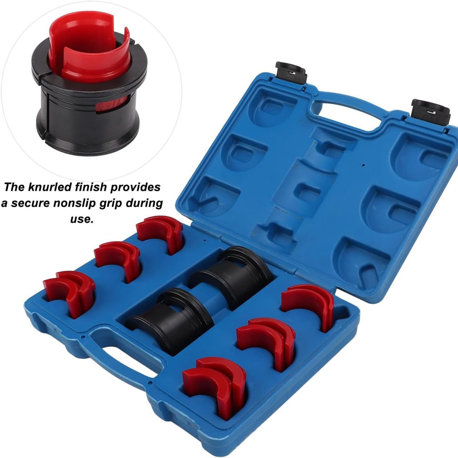 Ensemble d'outils de pilote de fourche de moto réglable 35 mm-50 mm avec boîte de transport pour joint d'huile de moto outil d'installation