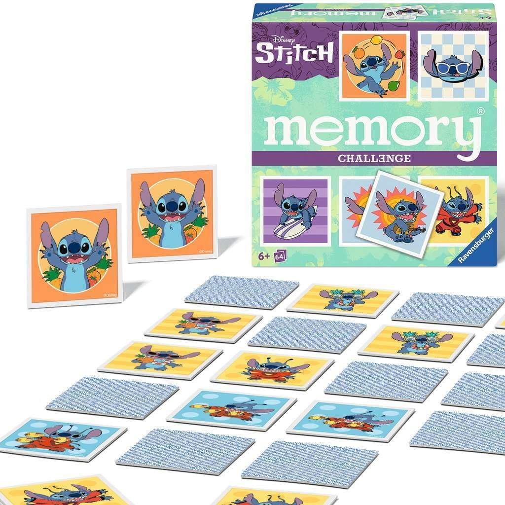 Ravensburger 24697 - Challenge Memory® Disney Stitch. EIN herausforderndes Memory® für 2-8 Stitch-Fans ab 6 Years
