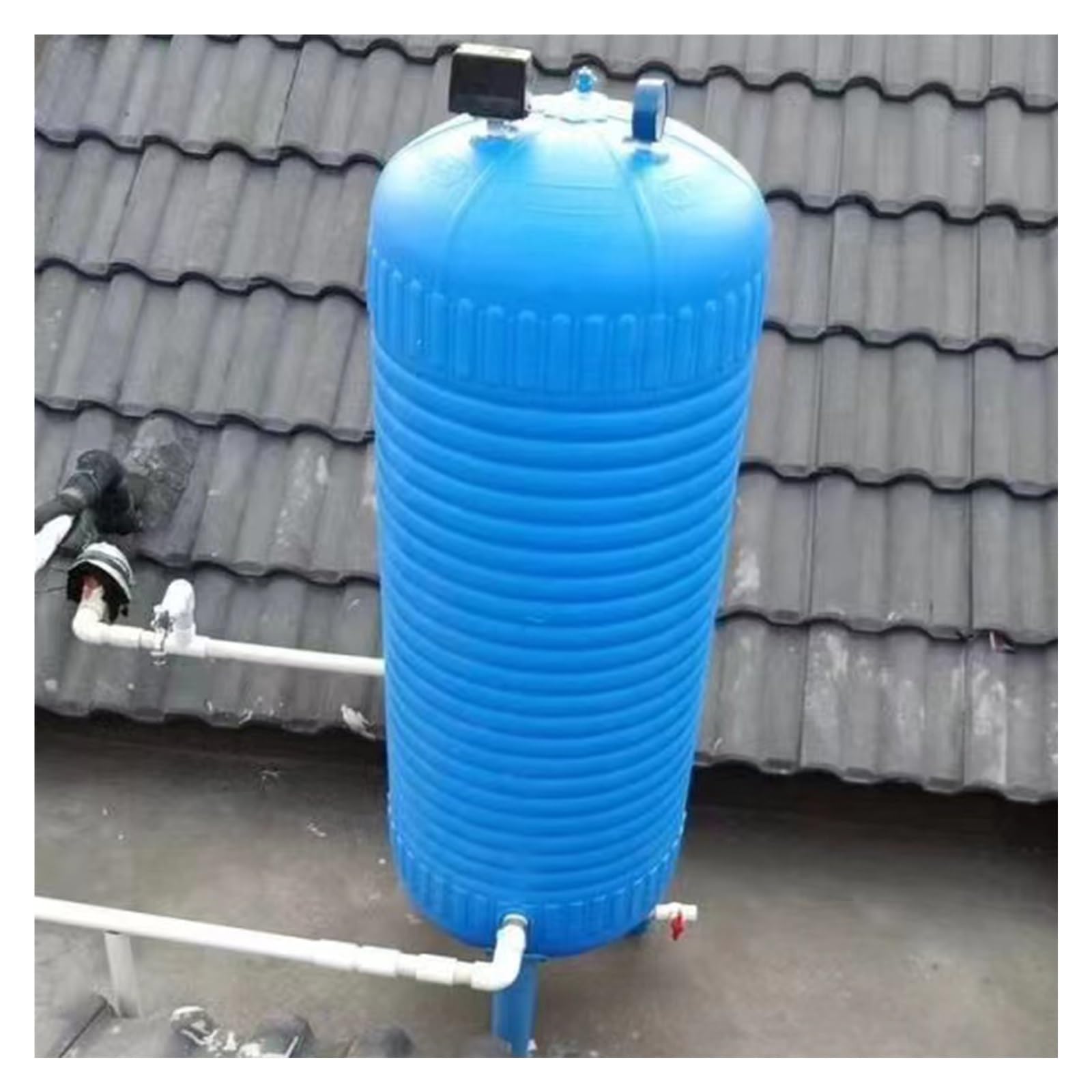 Vaso de expansión Tanques de vejiga de agua de pozo, 50 60 100 120 150 200 litros Tanques de presión de agua para sistemas de pozos/sistema de agua, tanques de pozos verticales de PE presurizados ( Si